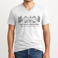 The Devil Can Scrap But The Lord Has Won Western V-Neck T-Shirt
