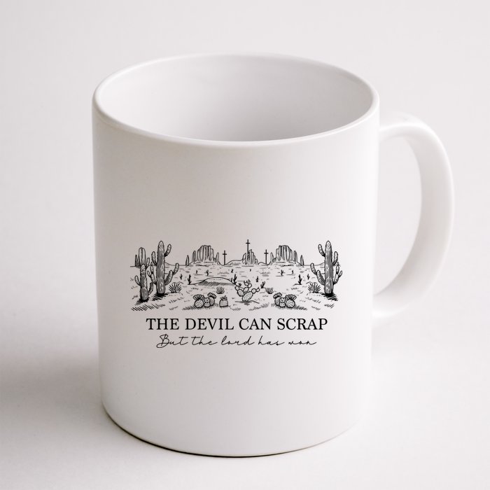 The Devil Can Scrap But The Lord Has Won Western Mug