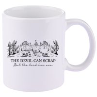 The Devil Can Scrap But The Lord Has Won Western 11oz C Handle Ceramic Mug