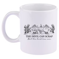 The Devil Can Scrap But The Lord Has Won Western 11oz C Handle Ceramic Mug