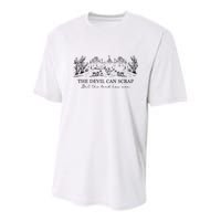 The Devil Can Scrap But The Lord Has Won Western Youth Performance Sprint T-Shirt