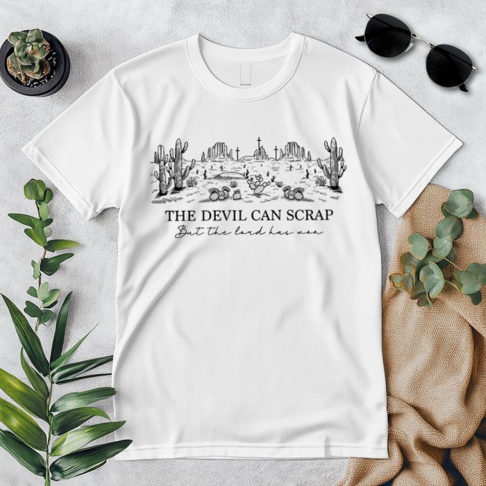 The Devil Can Scrap But The Lord Has Won Western Premium T-Shirt