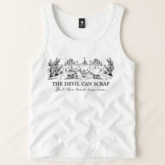 The Devil Can Scrap But The Lord Has Won Western Tank Top