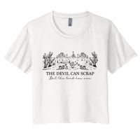 The Devil Can Scrap But The Lord Has Won Western Crop Top