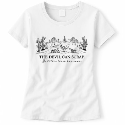 The Devil Can Scrap But The Lord Has Won Western Womens T-Shirt