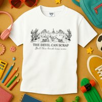 The Devil Can Scrap But The Lord Has Won Western Kids T-Shirt