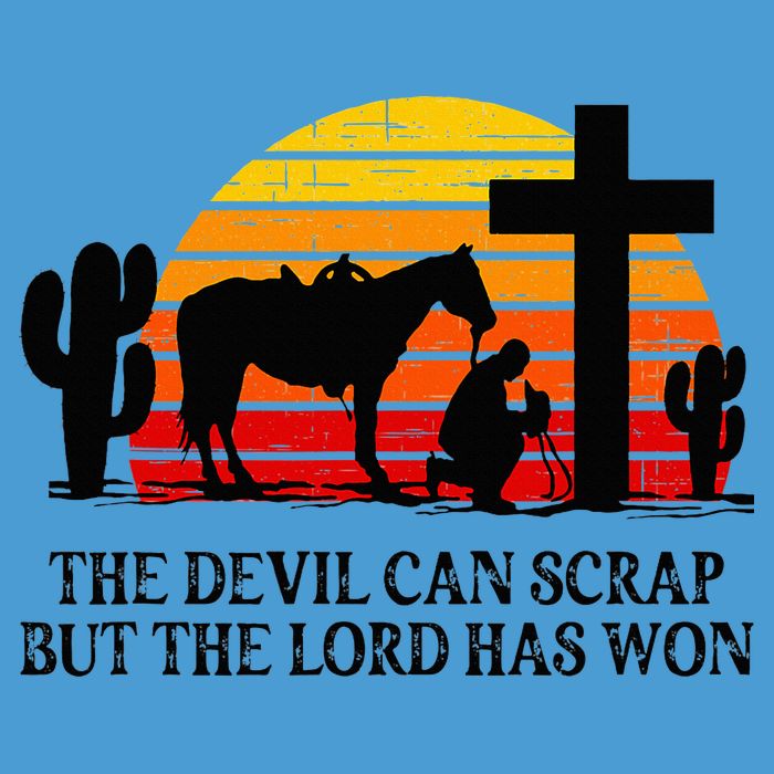The Devil Can Scrap But The Lord Has Won Tie Dye Hoodie