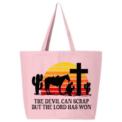 The Devil Can Scrap But The Lord Has Won 25L Jumbo Tote