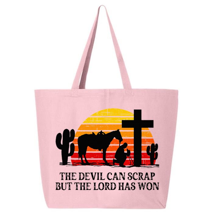 The Devil Can Scrap But The Lord Has Won 25L Jumbo Tote