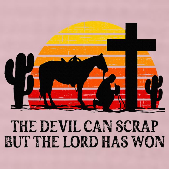 The Devil Can Scrap But The Lord Has Won 25L Jumbo Tote