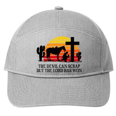 The Devil Can Scrap But The Lord Has Won 7-Panel Snapback Hat