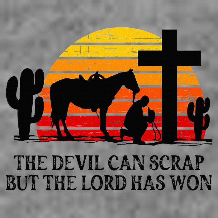 The Devil Can Scrap But The Lord Has Won 7-Panel Snapback Hat