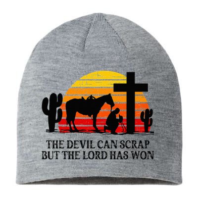 The Devil Can Scrap But The Lord Has Won Sustainable Beanie