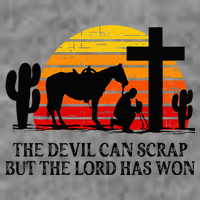 The Devil Can Scrap But The Lord Has Won Tall Sweatshirt