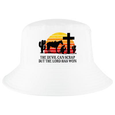 The Devil Can Scrap But The Lord Has Won Cool Comfort Performance Bucket Hat
