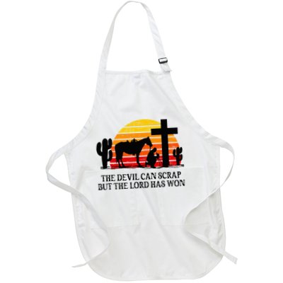 The Devil Can Scrap But The Lord Has Won Apron