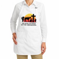 The Devil Can Scrap But The Lord Has Won Apron