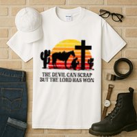 The Devil Can Scrap But The Lord Has Won Tall T-Shirt