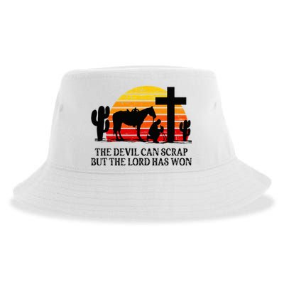 The Devil Can Scrap But The Lord Has Won Sustainable Bucket Hat