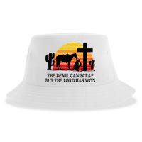 The Devil Can Scrap But The Lord Has Won Sustainable Bucket Hat