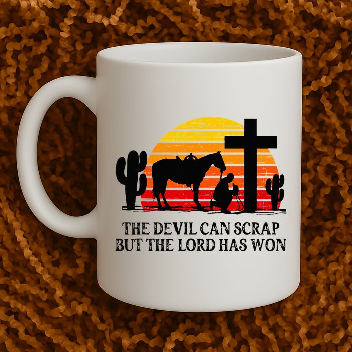 The Devil Can Scrap But The Lord Has Won Mug