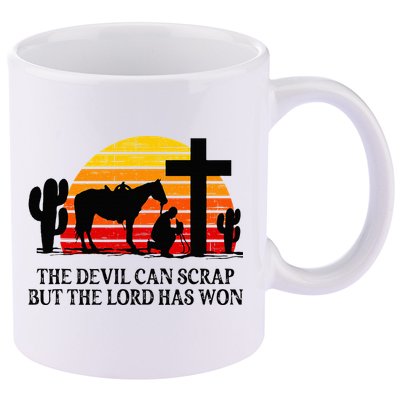 The Devil Can Scrap But The Lord Has Won 11oz C Handle Ceramic Mug
