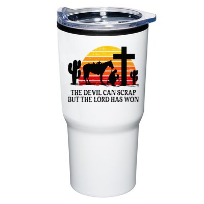 The Devil Can Scrap But The Lord Has Won Tumbler