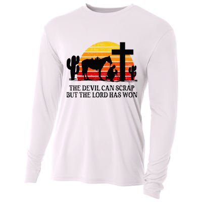 The Devil Can Scrap But The Lord Has Won Cooling Performance Long Sleeve Crew