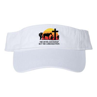 The Devil Can Scrap But The Lord Has Won Visor