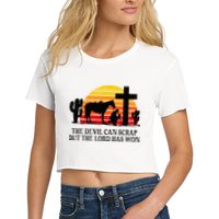 The Devil Can Scrap But The Lord Has Won Crop Top
