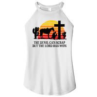 The Devil Can Scrap But The Lord Has Won Women's Perfect Tri Rocker Tank