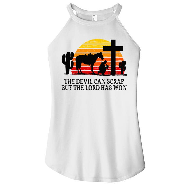 The Devil Can Scrap But The Lord Has Won Women's Perfect Tri Rocker Tank