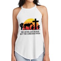 The Devil Can Scrap But The Lord Has Won Women's Perfect Tri Rocker Tank