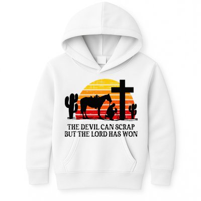 The Devil Can Scrap But The Lord Has Won Kids Hoodie