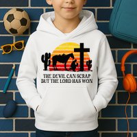 The Devil Can Scrap But The Lord Has Won Kids Hoodie
