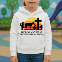 The Devil Can Scrap But The Lord Has Won Kids Hoodie