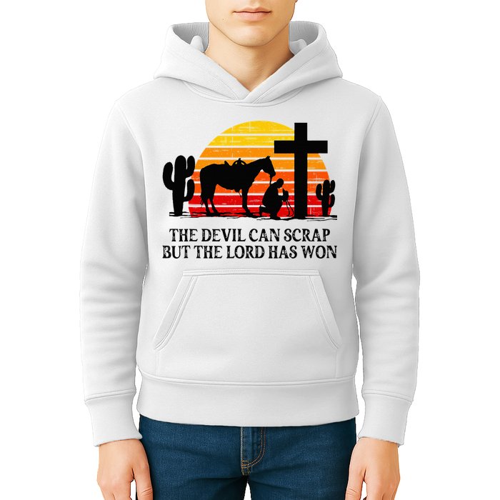 The Devil Can Scrap But The Lord Has Won Kids Hoodie