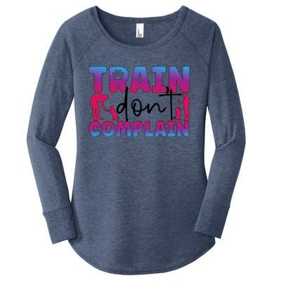 Train Don't Complain Dog Trainer Dog Training Gift Women's Perfect Tri Tunic Long Sleeve Shirt