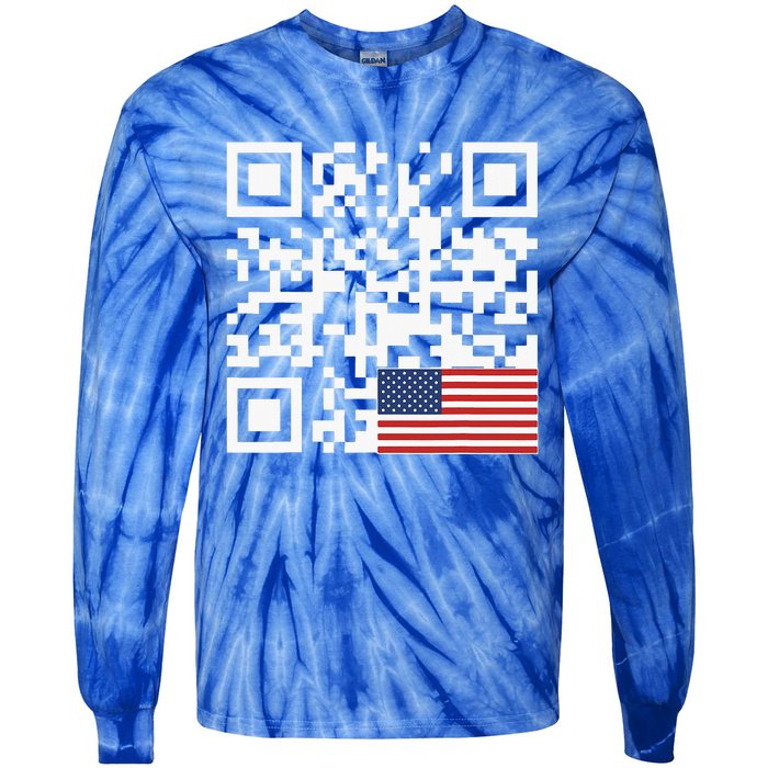 Trump Dancing Code Tie-Dye Long Sleeve Shirt