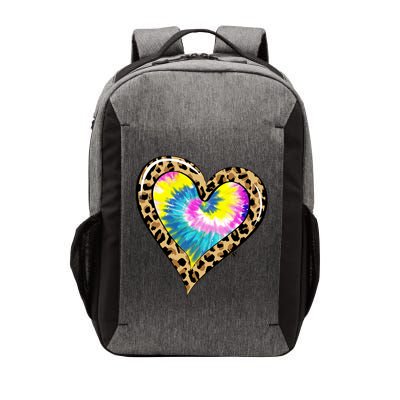 Tie Dye Colorful Cute Leopard Heart Love Hippie Vector Backpack