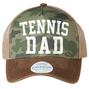 Tennis Dad Classic Bold Font FatherS Day Daddy Legacy Tie Dye Trucker Hat