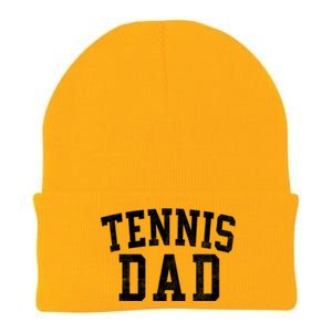 Tennis Dad Classic Bold Font FatherS Day Daddy Knit Cap Winter Beanie