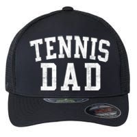 Tennis Dad Classic Bold Font FatherS Day Daddy Flexfit Unipanel Trucker Cap