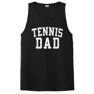 Tennis Dad Classic Bold Font FatherS Day Daddy PosiCharge Competitor Tank