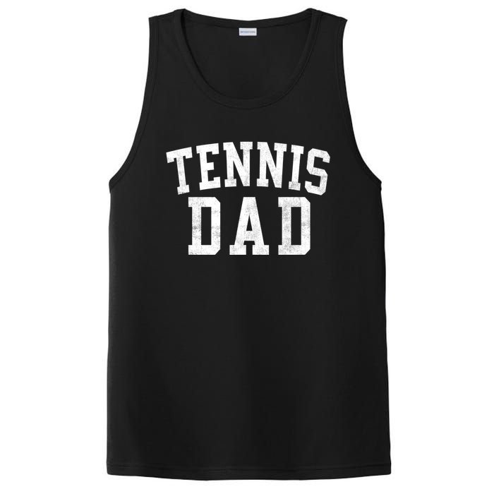 Tennis Dad Classic Bold Font FatherS Day Daddy PosiCharge Competitor Tank