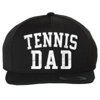 Tennis Dad Classic Bold Font FatherS Day Daddy Wool Snapback Cap