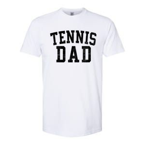 Tennis Dad Classic Bold Font FatherS Day Daddy Softstyle CVC T-Shirt