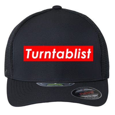 Turntablist Dj Costume For Vinyl Record Club Edm Music Dj Flexfit Unipanel Trucker Cap