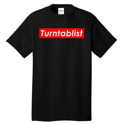 Turntablist Dj Costume For Vinyl Record Club Edm Music Dj Tall T-Shirt