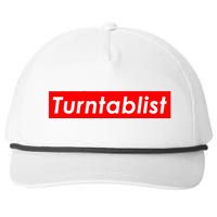 Turntablist Dj Costume For Vinyl Record Club Edm Music Dj Snapback Five-Panel Rope Hat